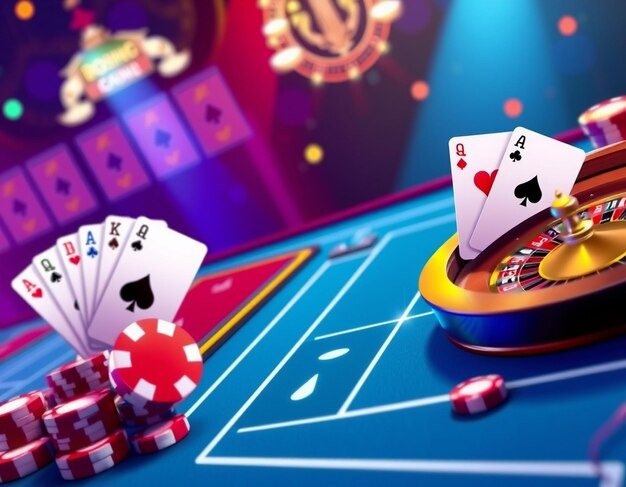 Live dealer studio setup for Grand Slam card games